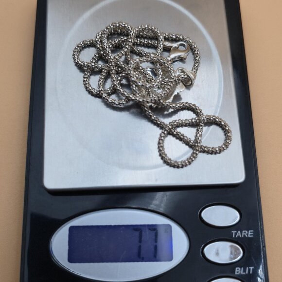 24 Inch Sterling Silver Sea Shell Beach Pendant Necklace A4754 - Picture 7 of 7